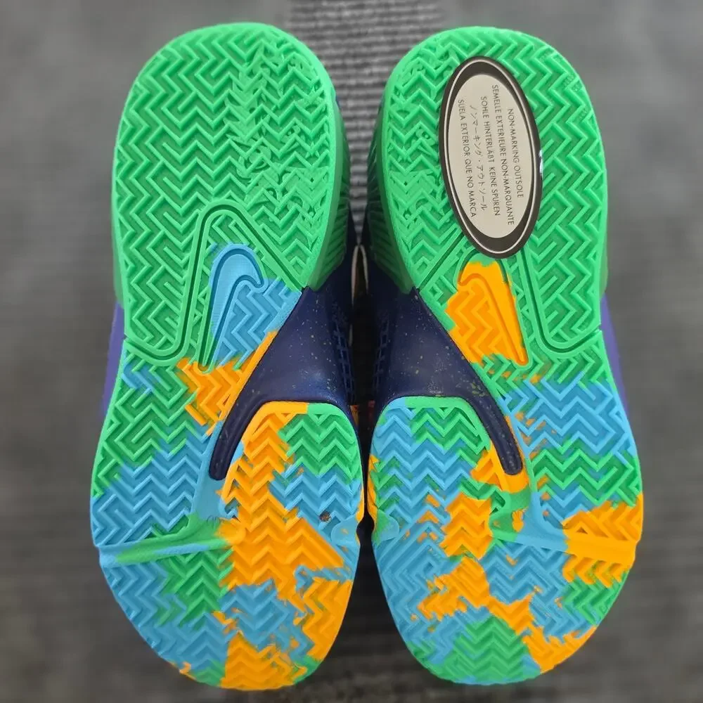Nike LeBron Witness VII PS Kaleidoscope Blue Size Kids Size 1Y Basketball Shoes